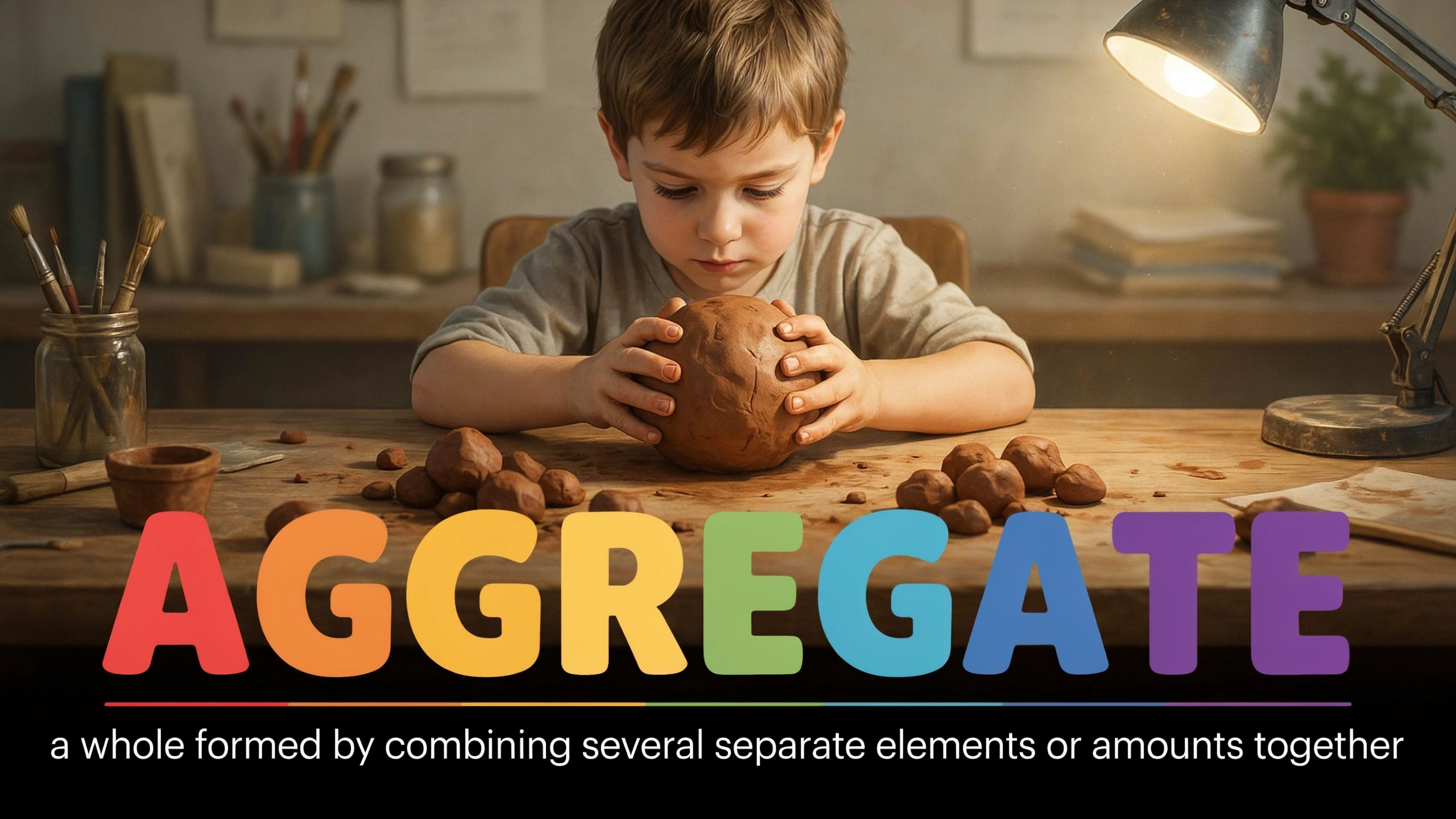 English Illustration for aggregate